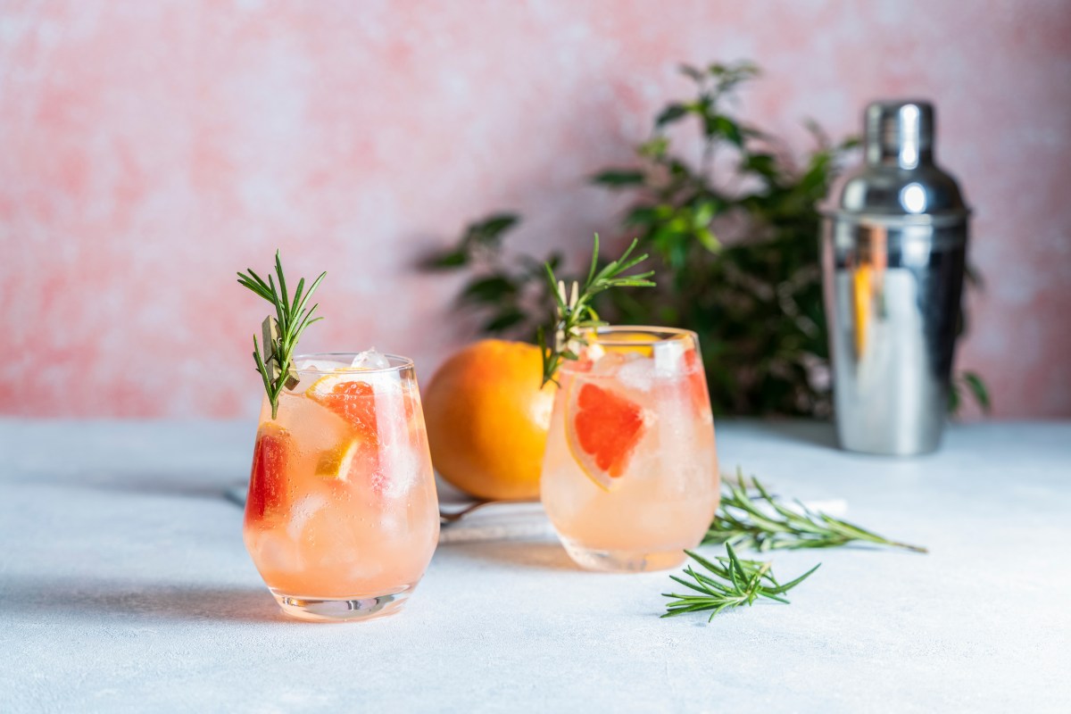 Grapefruit Rosmarin Spritzer Mocktail