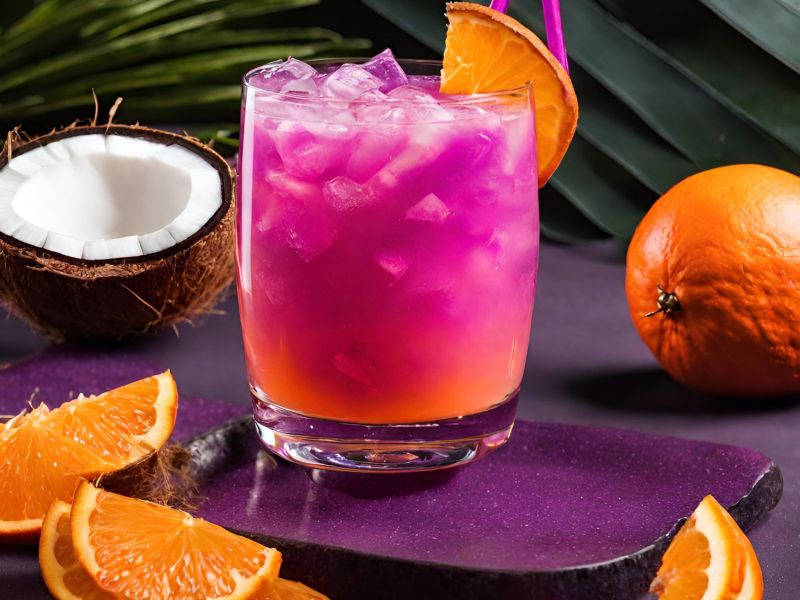 Blood Orange Coconut Mocktail für deinen Dry January