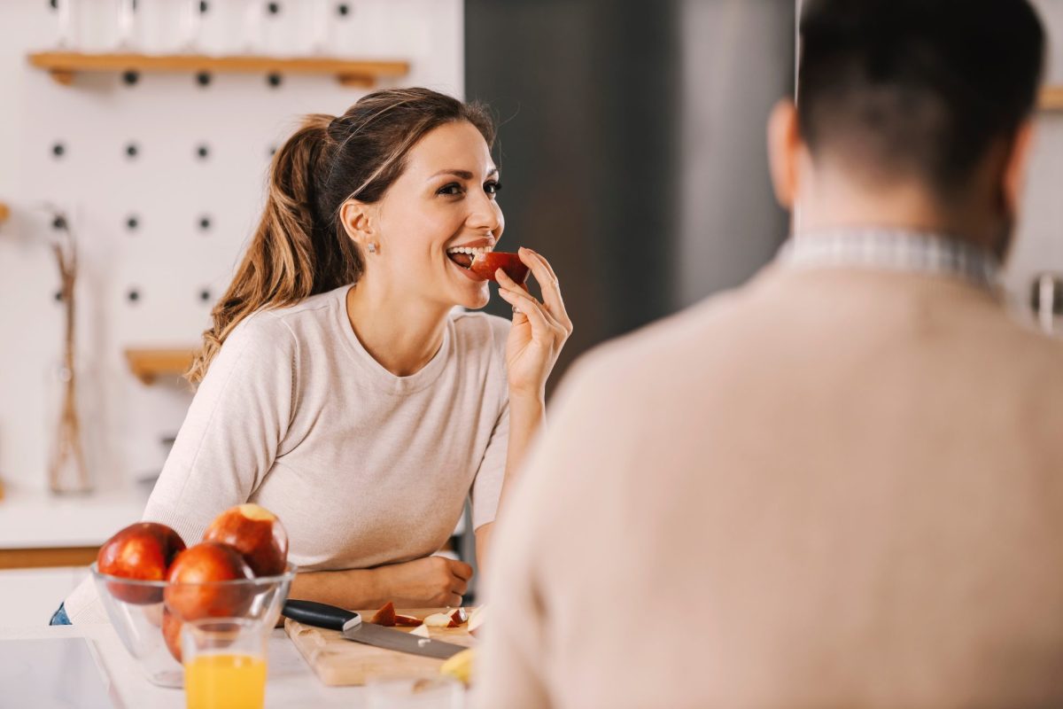 Frau Mann essen