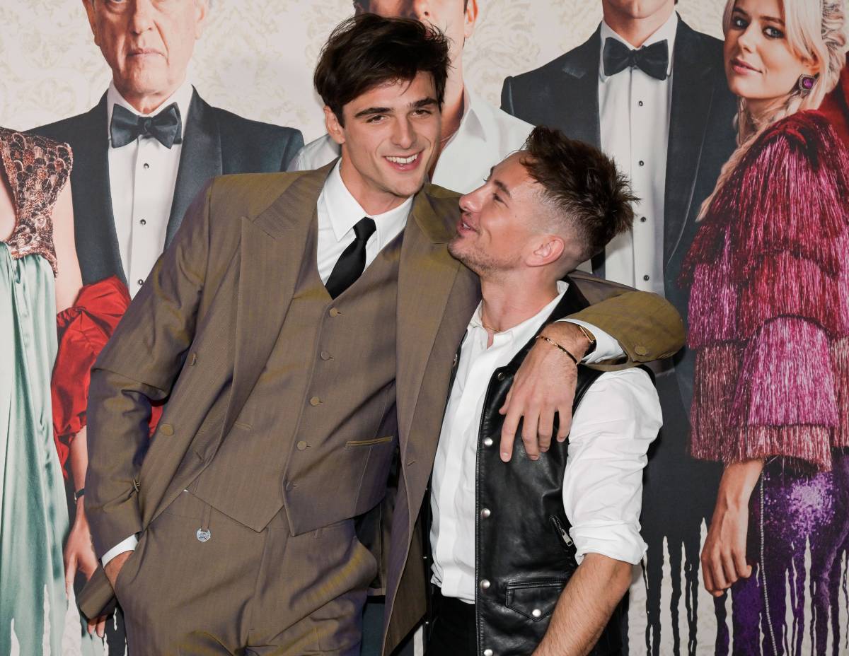 Jacob Elordi und Barry Keoghan bei der Saltburn Premiere