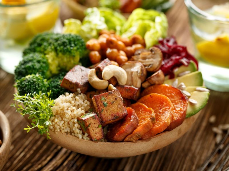 Vegane Bowl Tofu