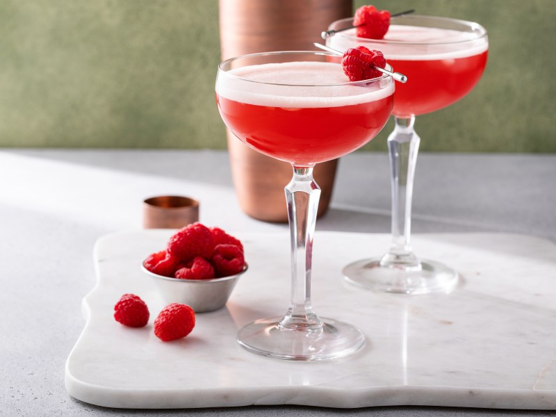 Himbeer Cocktail: Rezept für Clover Club
