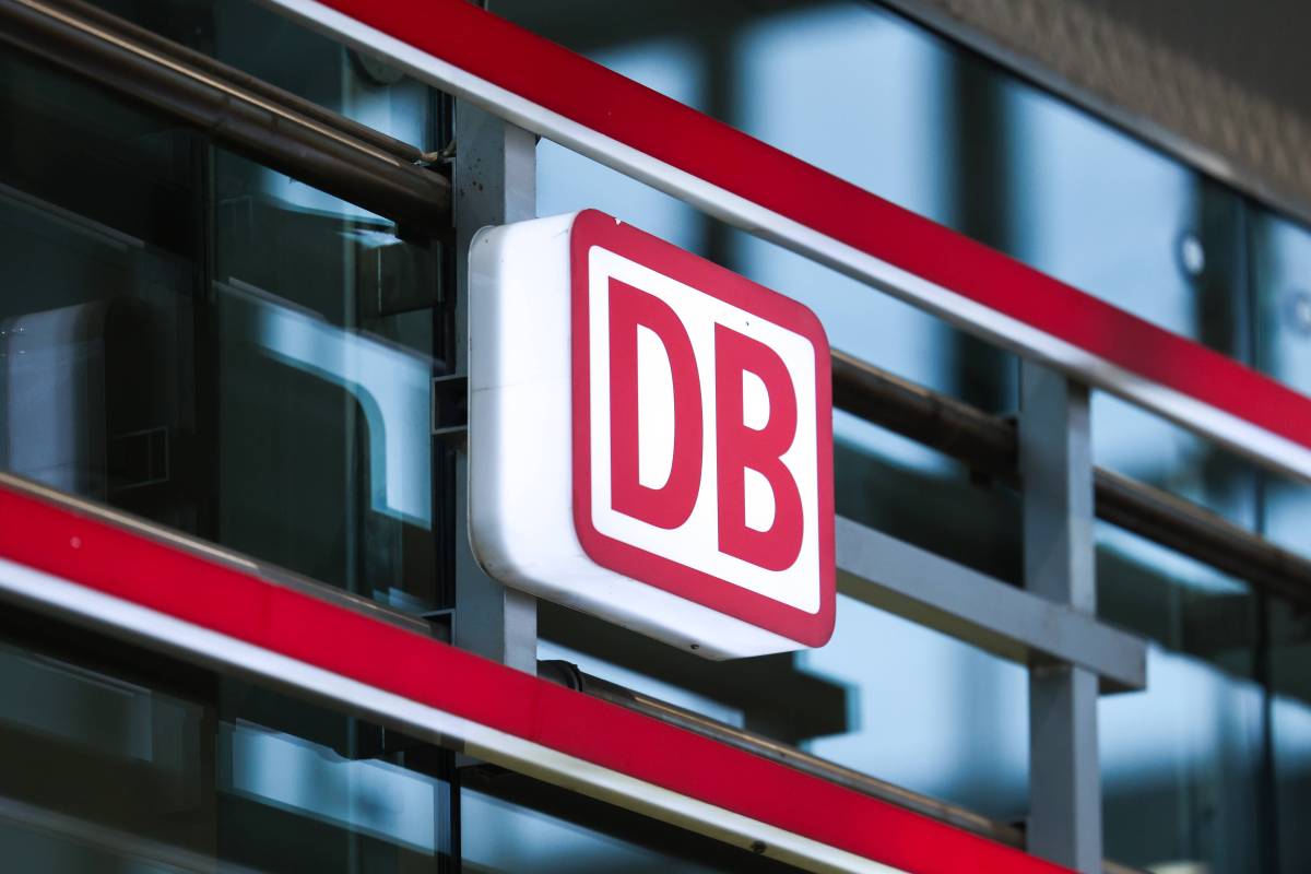 Das Logo der Deutschen Bahn.