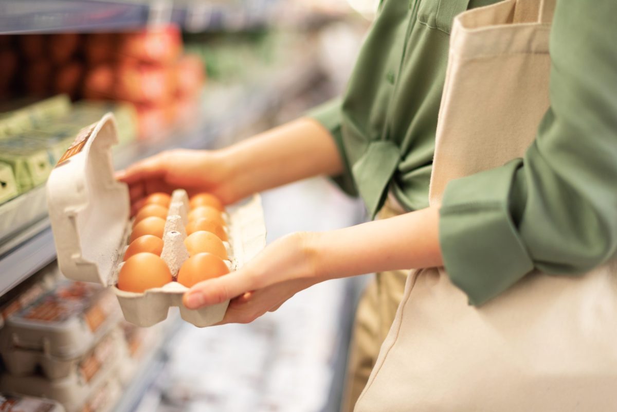 Eier kaufen Supermarkt