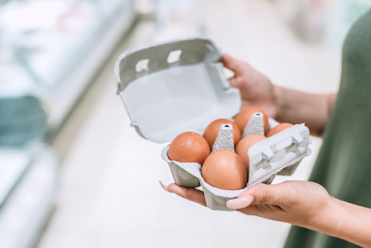 Eier kaufen Supermarkt