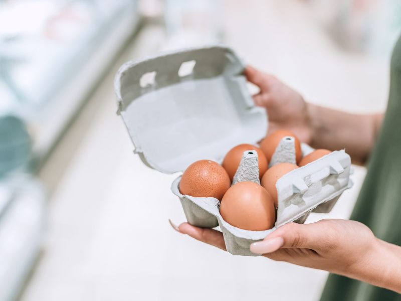 Eier kaufen Supermarkt