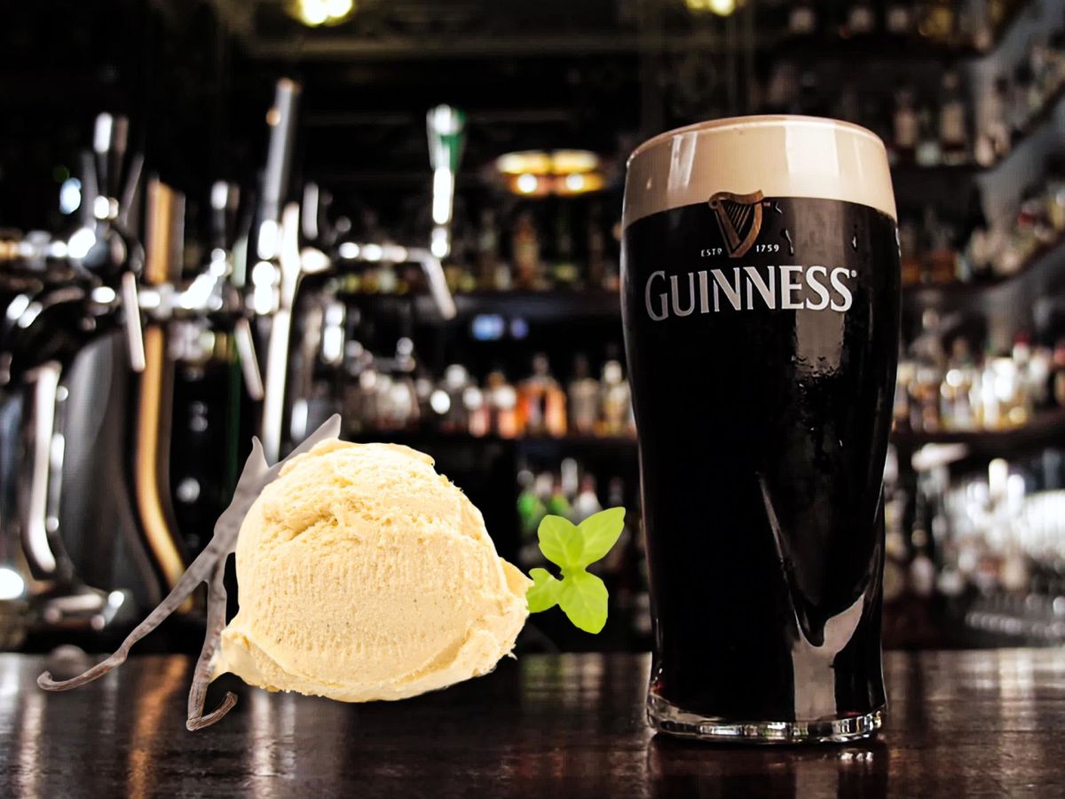 Guinness Float: Bier & Vanille-Eis im Glas