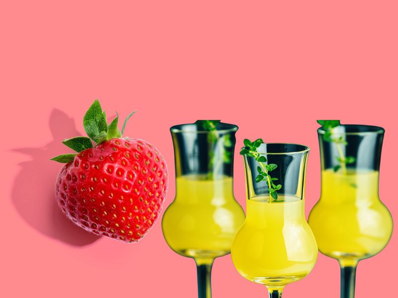 erdbeer limoncello cocktail