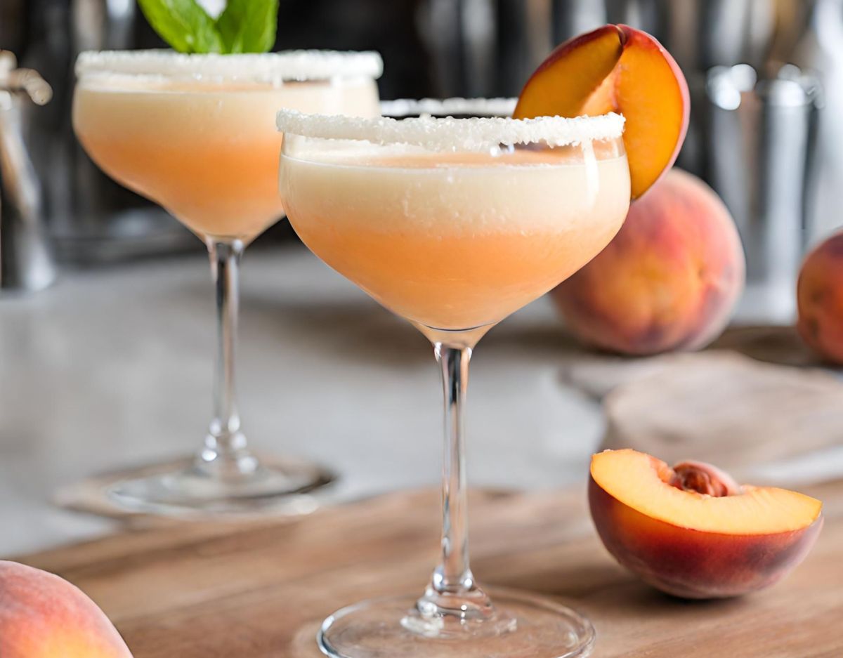 Peach Cream Margarita: Cocktail Rezept