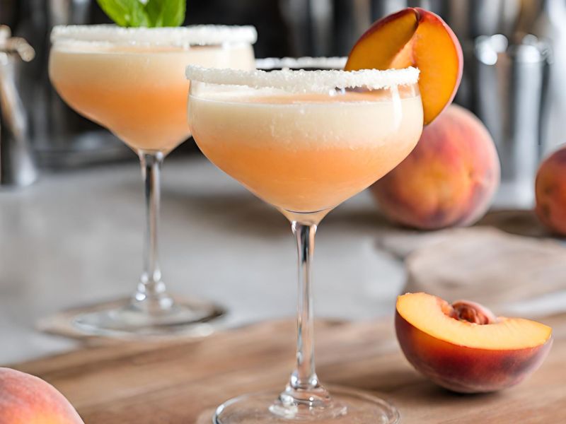 Peach Cream Margarita: Cocktail Rezept