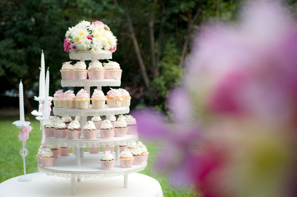 Hochzeitstorte aus Cupcakes