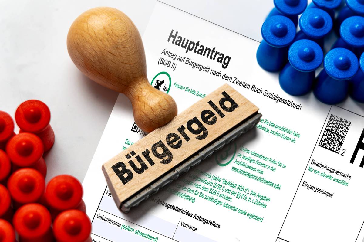 Ein Stempel mit der Aufschrift 
