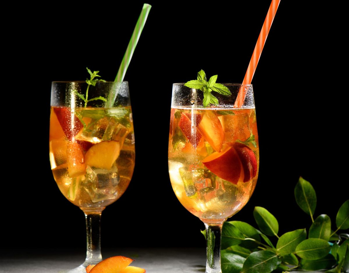 Pfirsich Lillet: Cocktail Drink für den Sommer