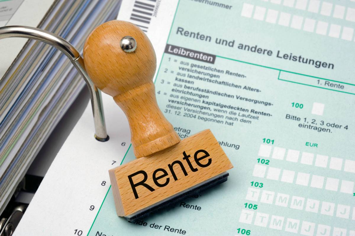 Auf einem Stempel steht das Wort 