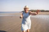 Frau Ruhestand Strand