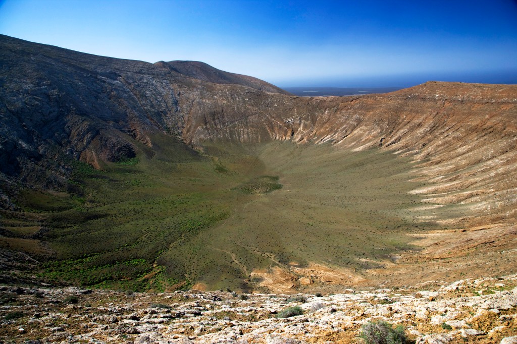 Die Caldera Blanca auf Lanzarote