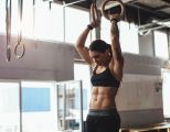 Frau Training Muskeln Bauchmuskeln Muskelaufbau