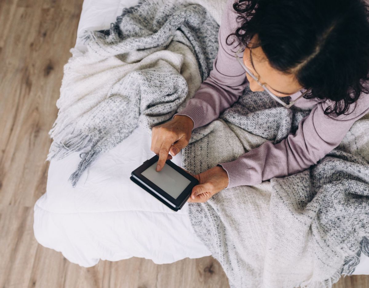 Frau lesen E-Reader