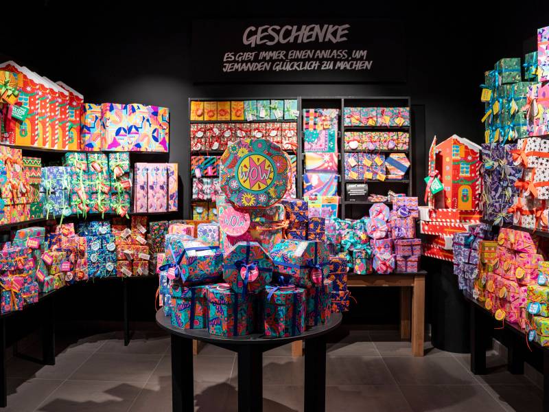 Bunt und aufregend: EIn typischer Lush-Store. Wer steckt hinter der Idee?