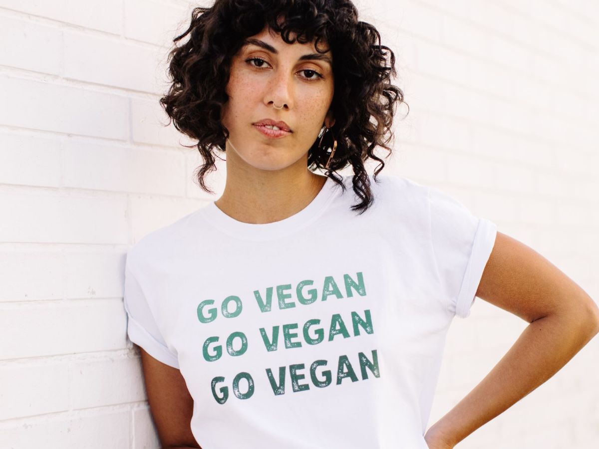 Frau vegan werden T-Shirt