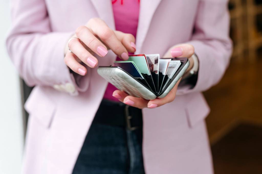 Frau Geld Karten