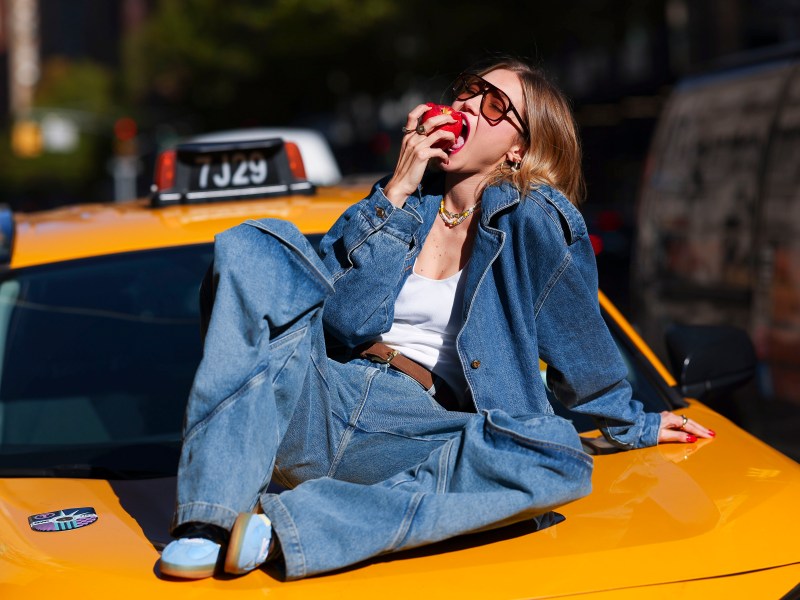 Gigi Hadid in Adidas Sneakers
