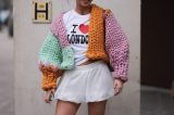 Frau mit I love London shirt