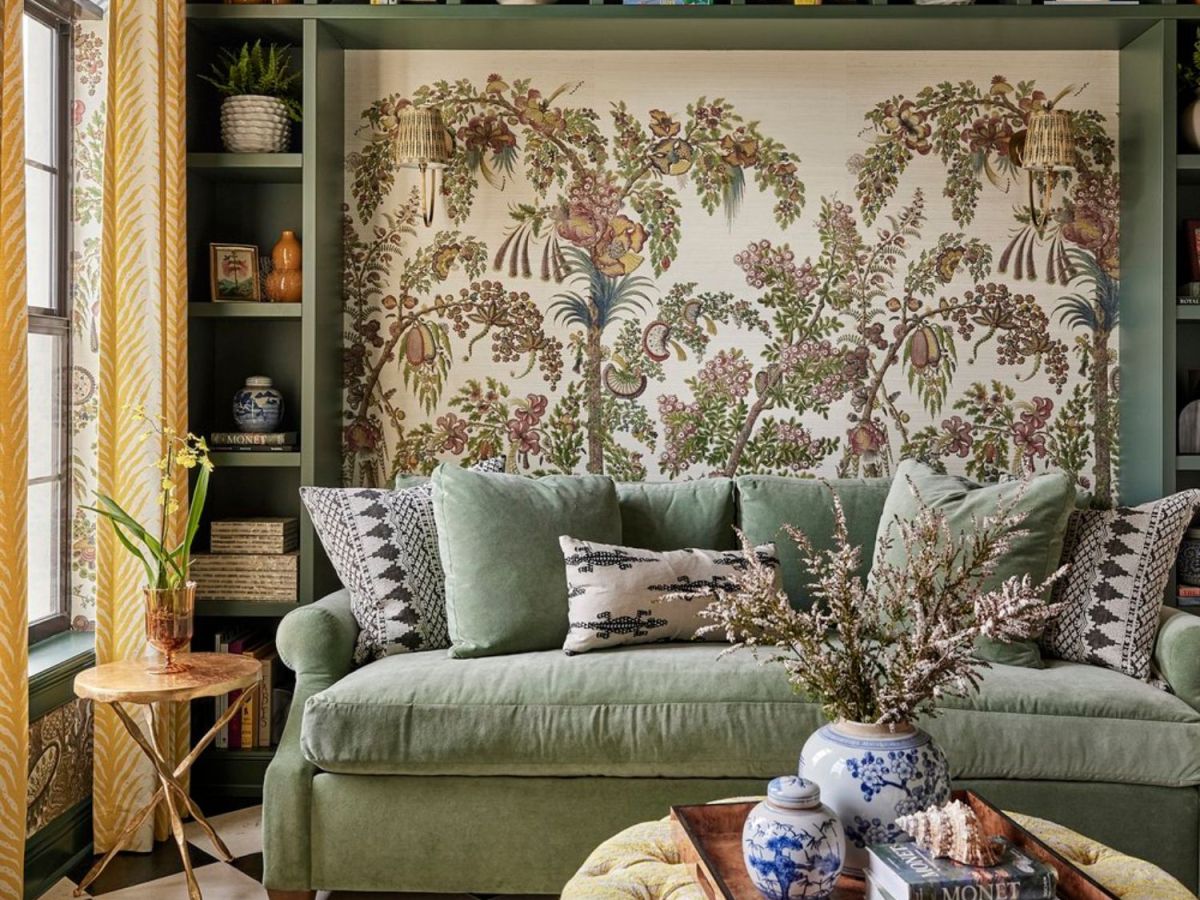 Wohnzimmer in Celadon