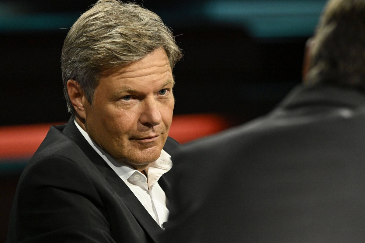 Robert Habeck bei der Talkshow Markus Lanz.
